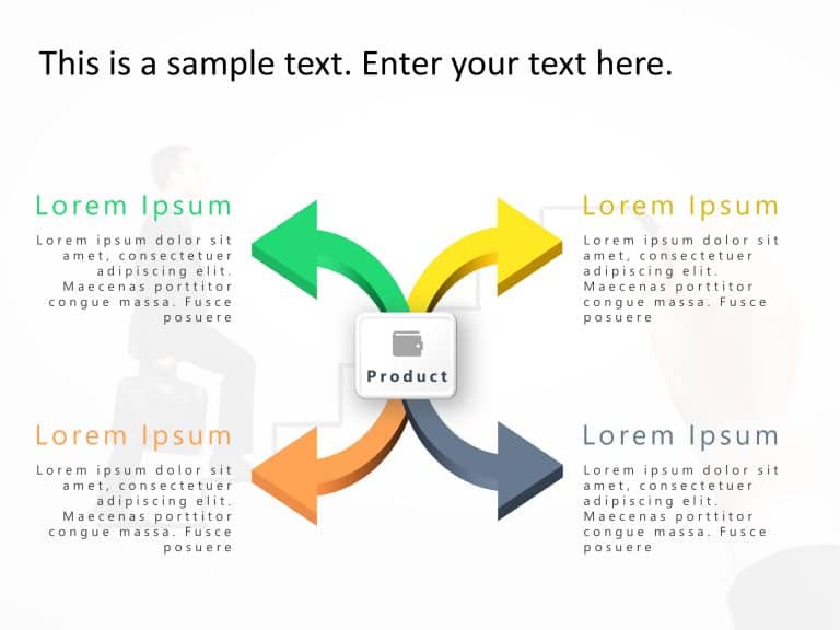 4 Steps Arrow Product Features 1 PowerPoint Template & Google Slides Theme