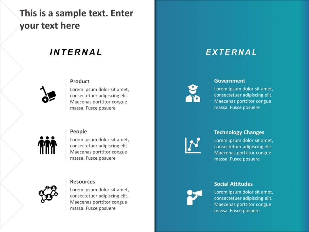 Top Internal & External Factors PowerPoint Templates | Internal ...