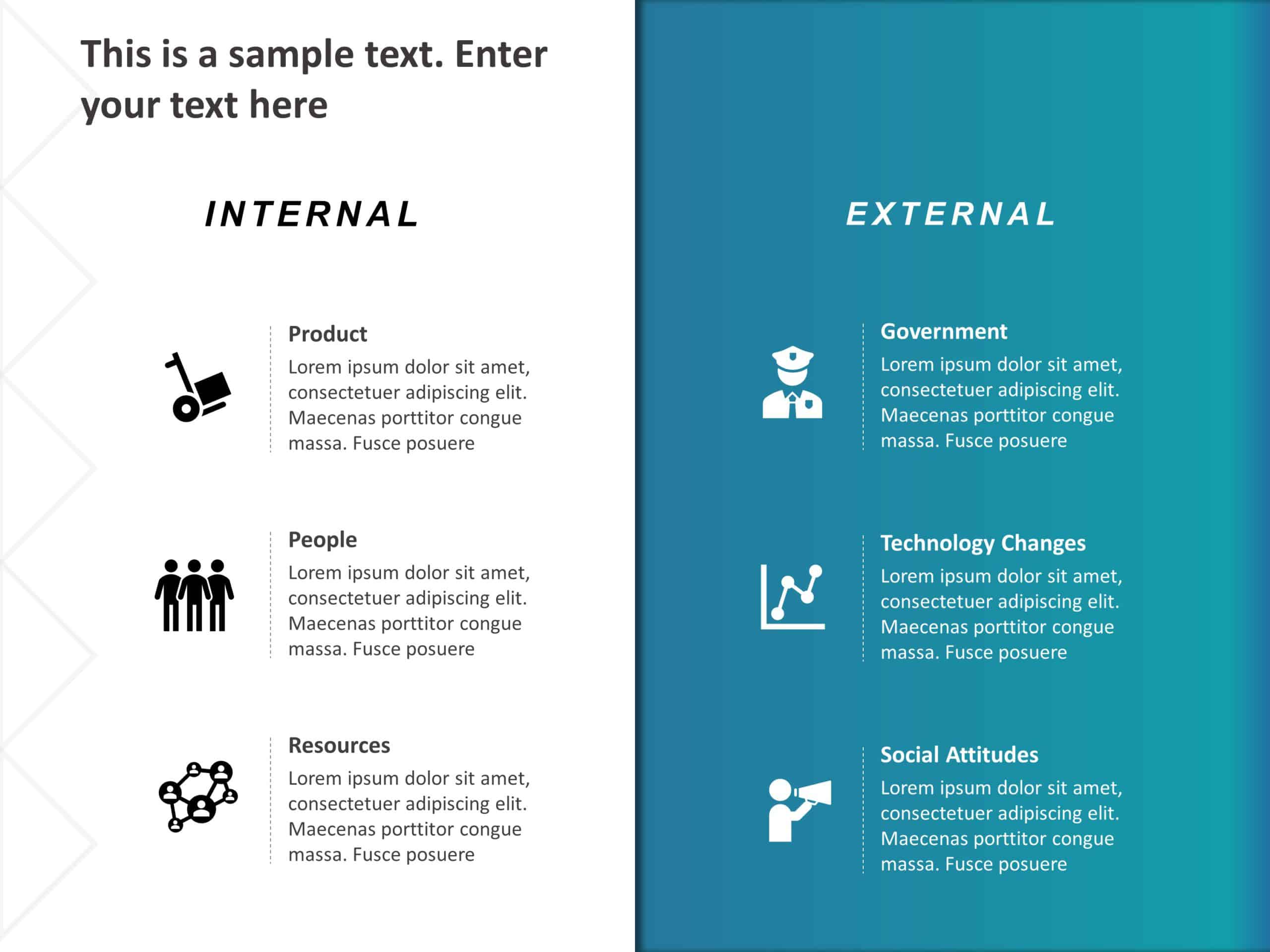 Internal External Factors 1 PowerPoint Template & Google Slides Theme