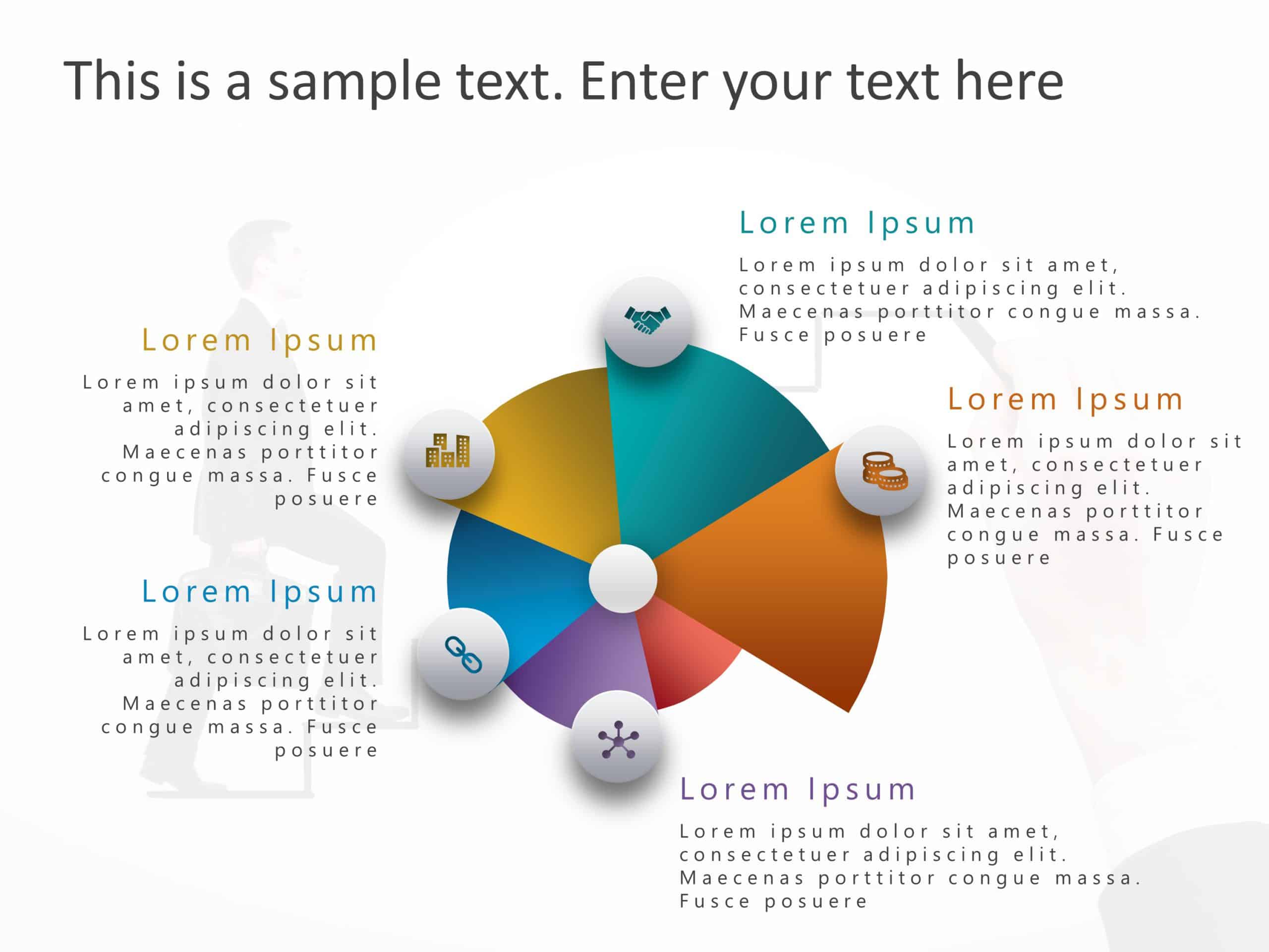 Circular Process Pie Chart PowerPoint Template & Google Slides Theme