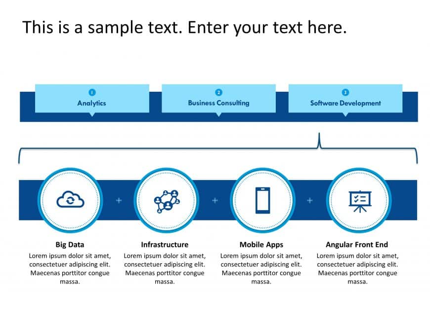 3 Steps Company Capability PowerPoint Template