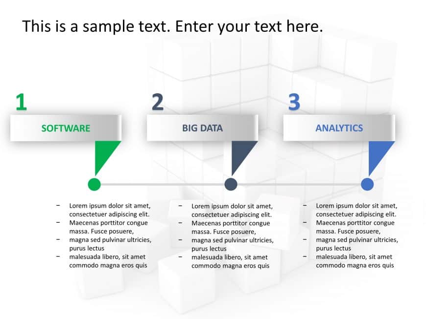 3 Steps Strategy PowerPoint Template