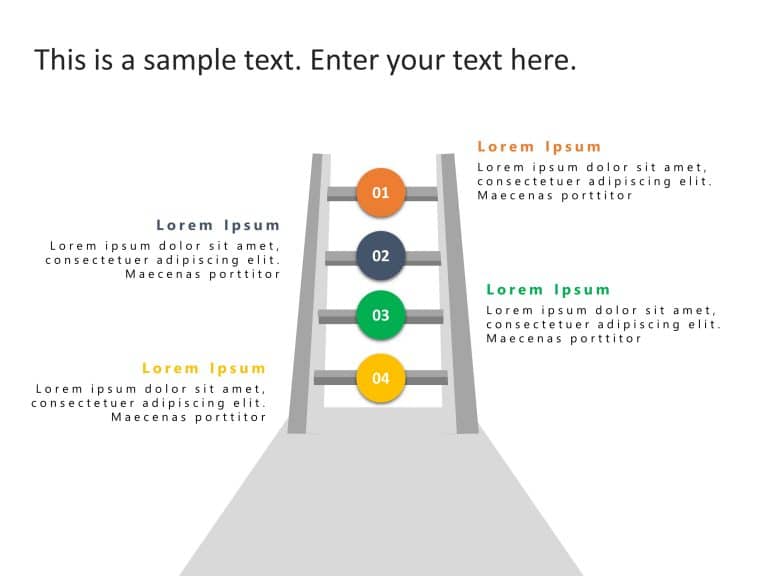 4 Steps Growth Drivers PowerPoint Template & Google Slides Theme