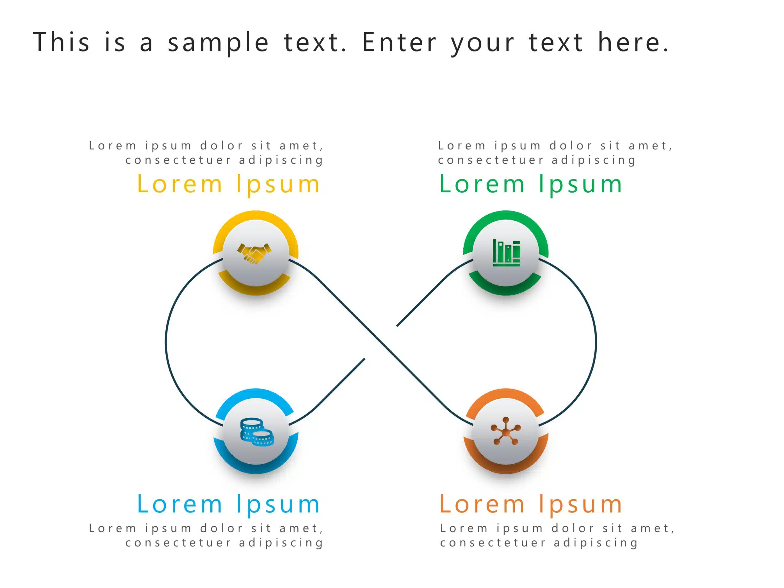 Circular Loop Process Powerpoint Template 3148