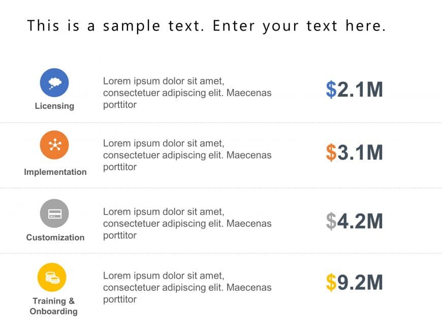 Circle Budget Pricing Proposal 1 PowerPoint Template