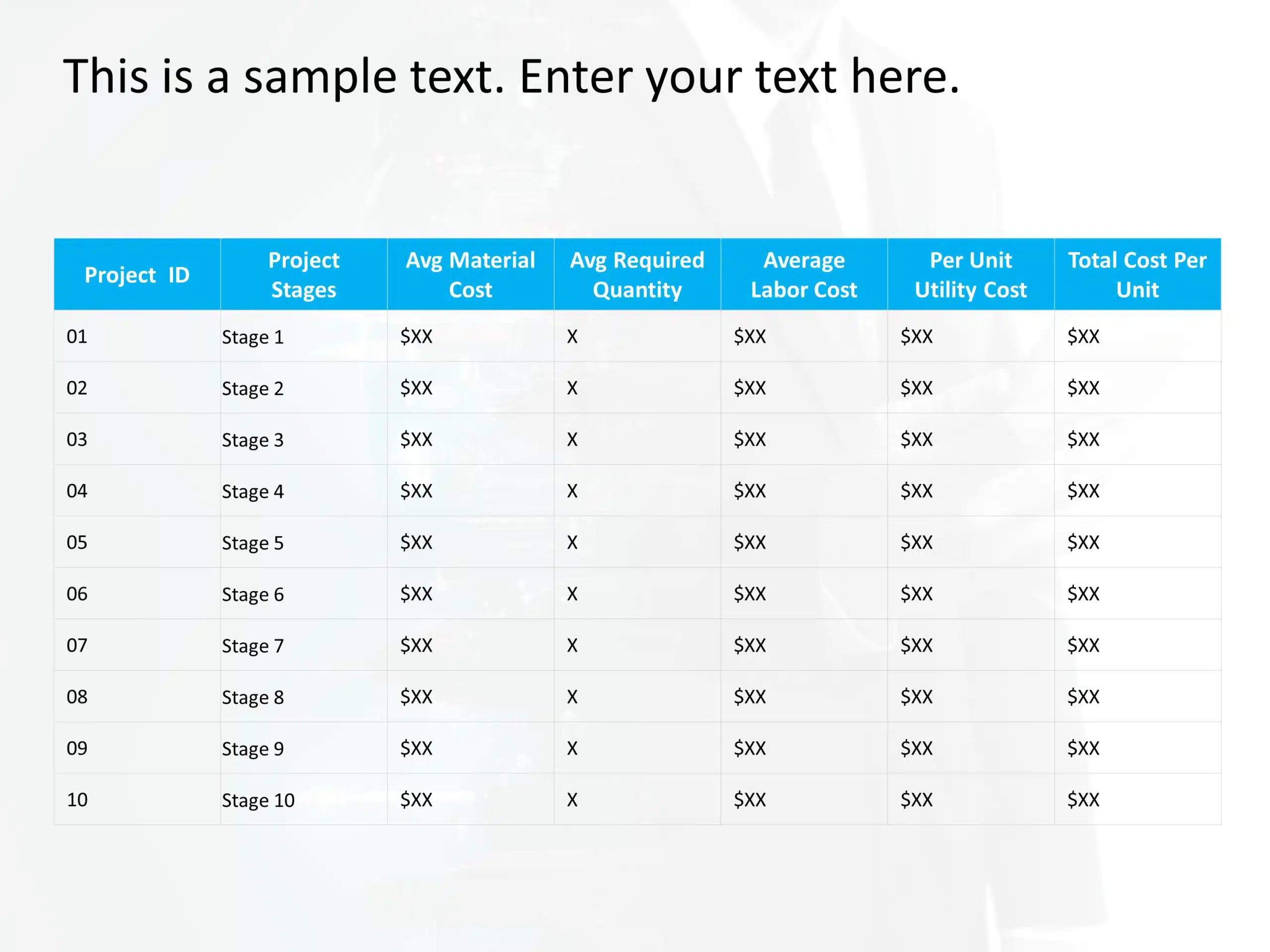 Project Budget Pricing Proposal PowerPoint Template & Google Slides Theme