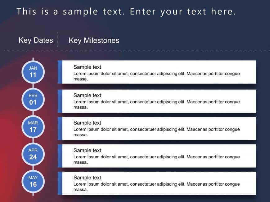 Key Project Dates PowerPoint Template