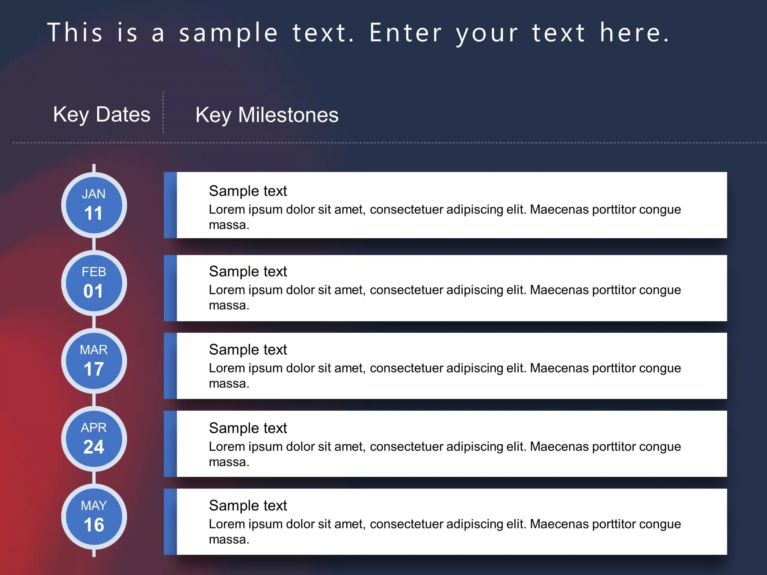 Key Project Dates PowerPoint Template & Google Slides Theme