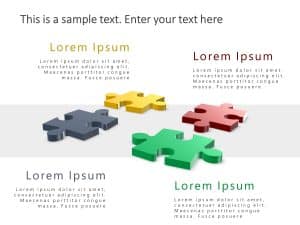 4 Steps Circular Puzzle PowerPoint Template | SlideUpLift