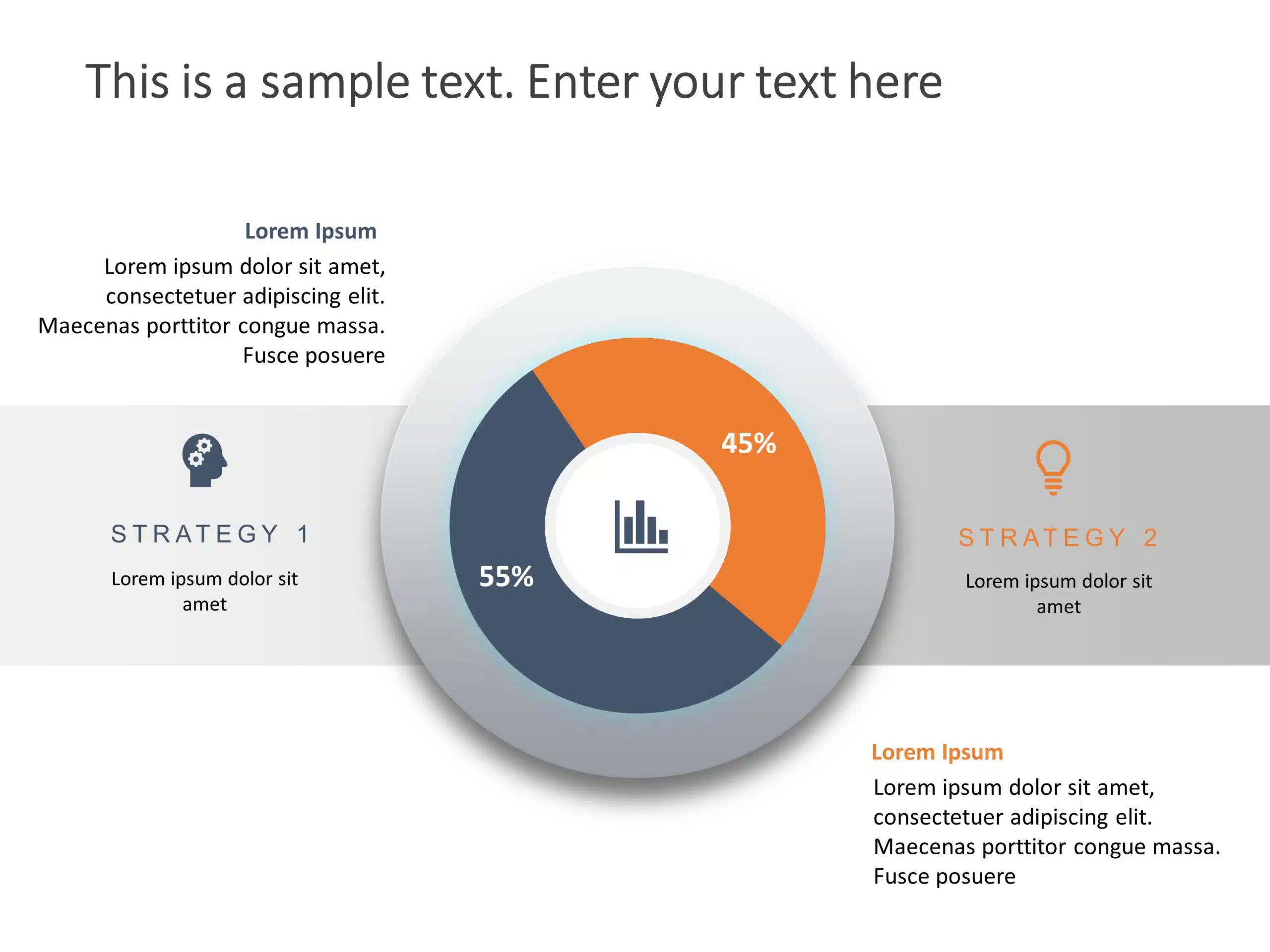 2 Steps Business Strategy 02 PowerPoint Template & Google Slides Theme