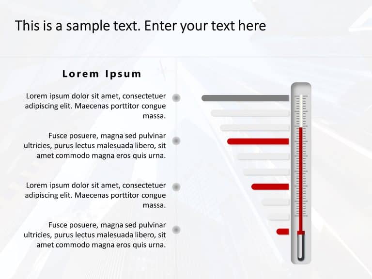 Change Over Time Thermometer Concept, PowerPoint Presentation Images, Templates PPT Slide