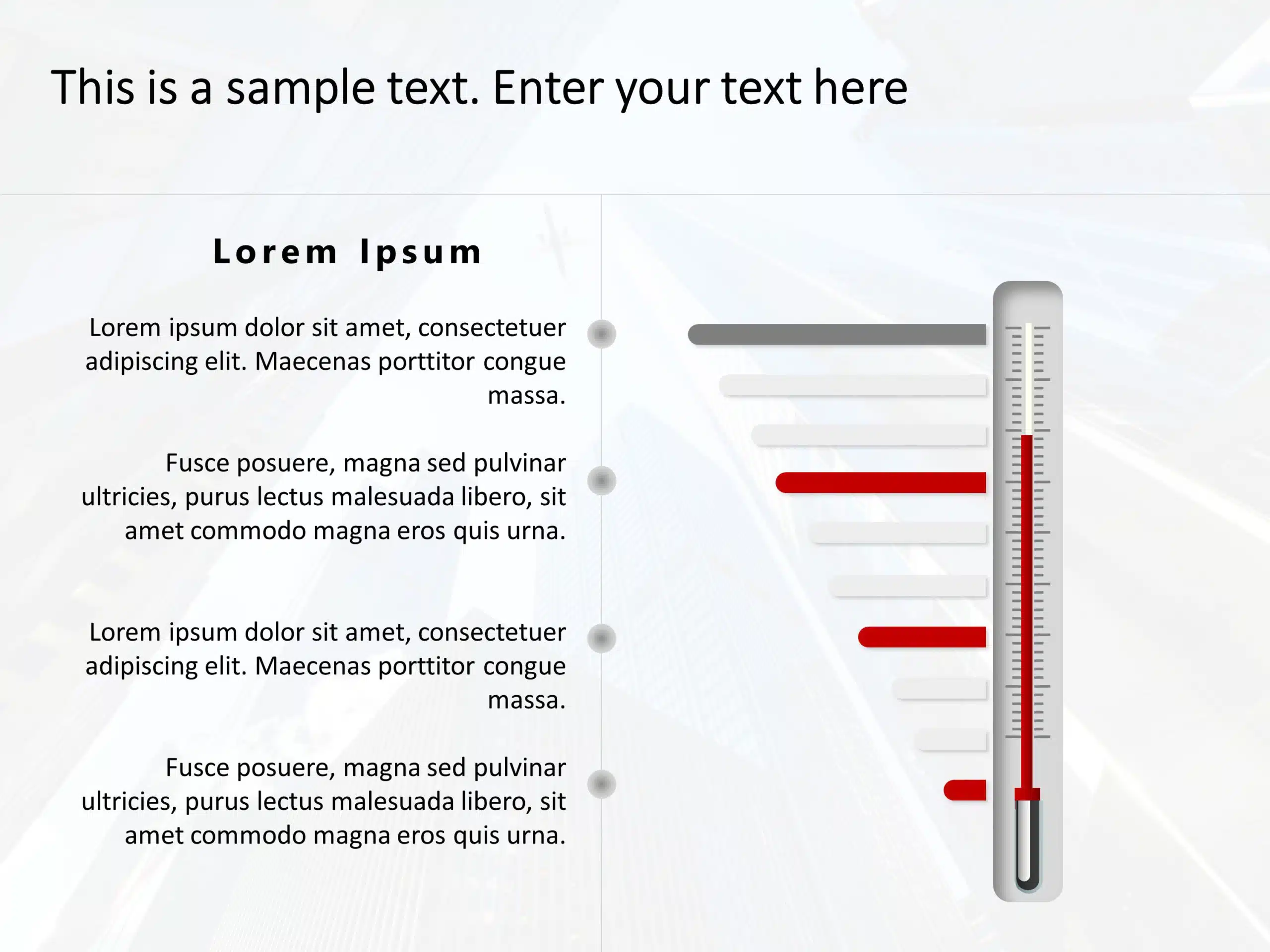 Mercury Thermometer Business Update PowerPoint Template & Google Slides Theme