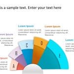 5 Steps Radial Strategy PowerPoint Template & Google Slides Theme