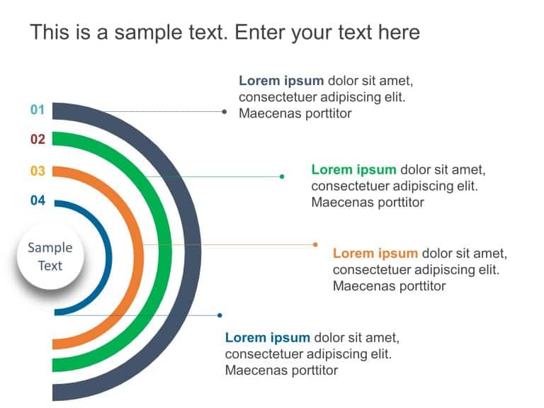 4 Steps Business Strategy Ladder PowerPoint Template