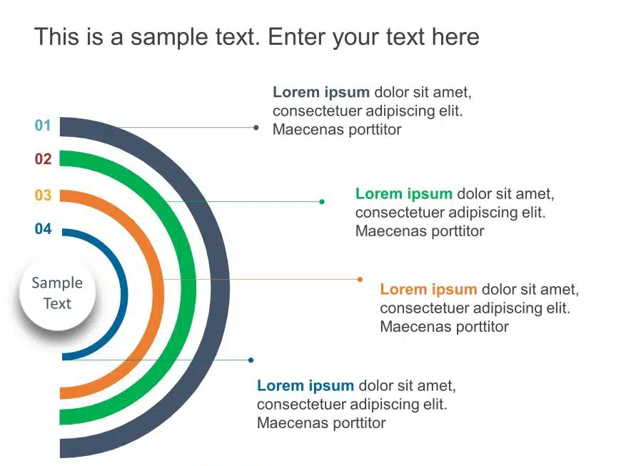 Radial Business Strategy PowerPoint Template