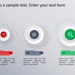 3 Steps Circular Process PowerPoint Template & Google Slides Theme
