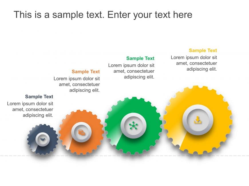 Gear Growth Drivers PowerPoint Template