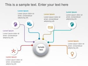 6 Steps Product Features Powerpoint Template 