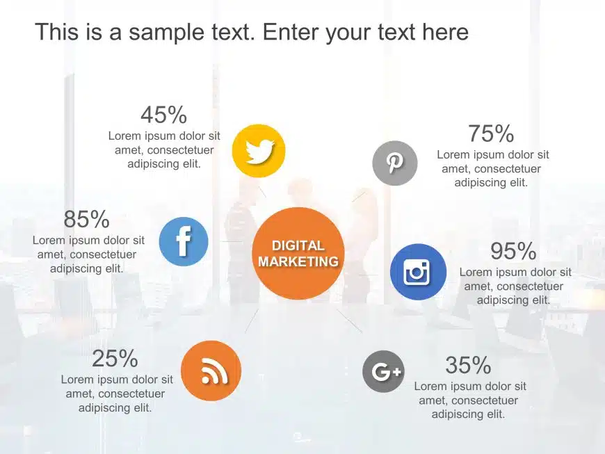 Digital Marketing Strategy Infographics 1 PowerPoint Template