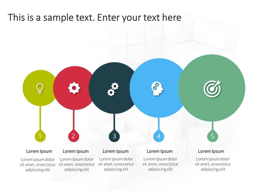 Circular Business Steps PowerPoint Template