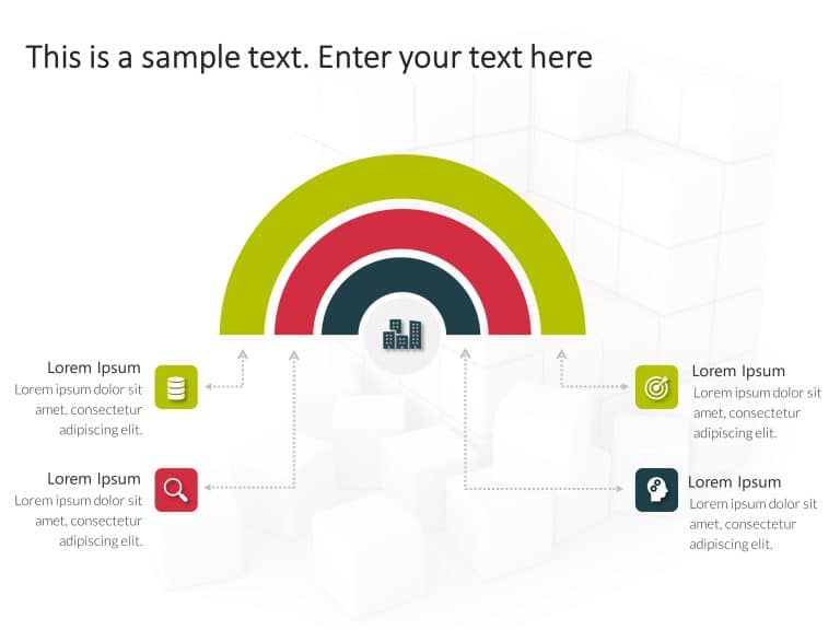 Circular Business Highlights PowerPoint Template & Google Slides Theme