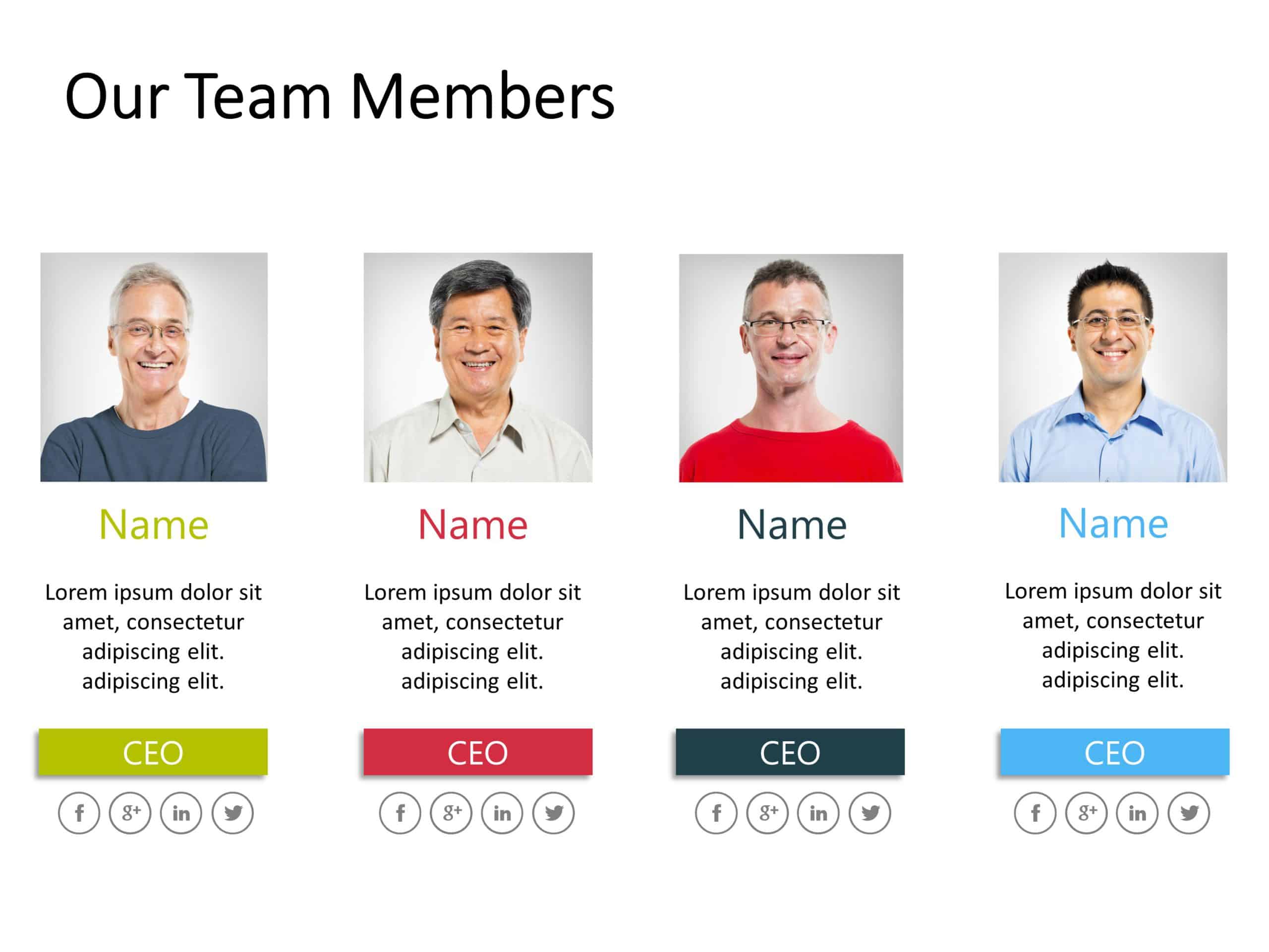 Powerpoint Team Sheet Example Team 30 PowerPoint Template