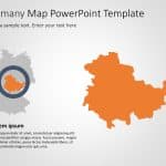 Germany Map 5 PowerPoint Template