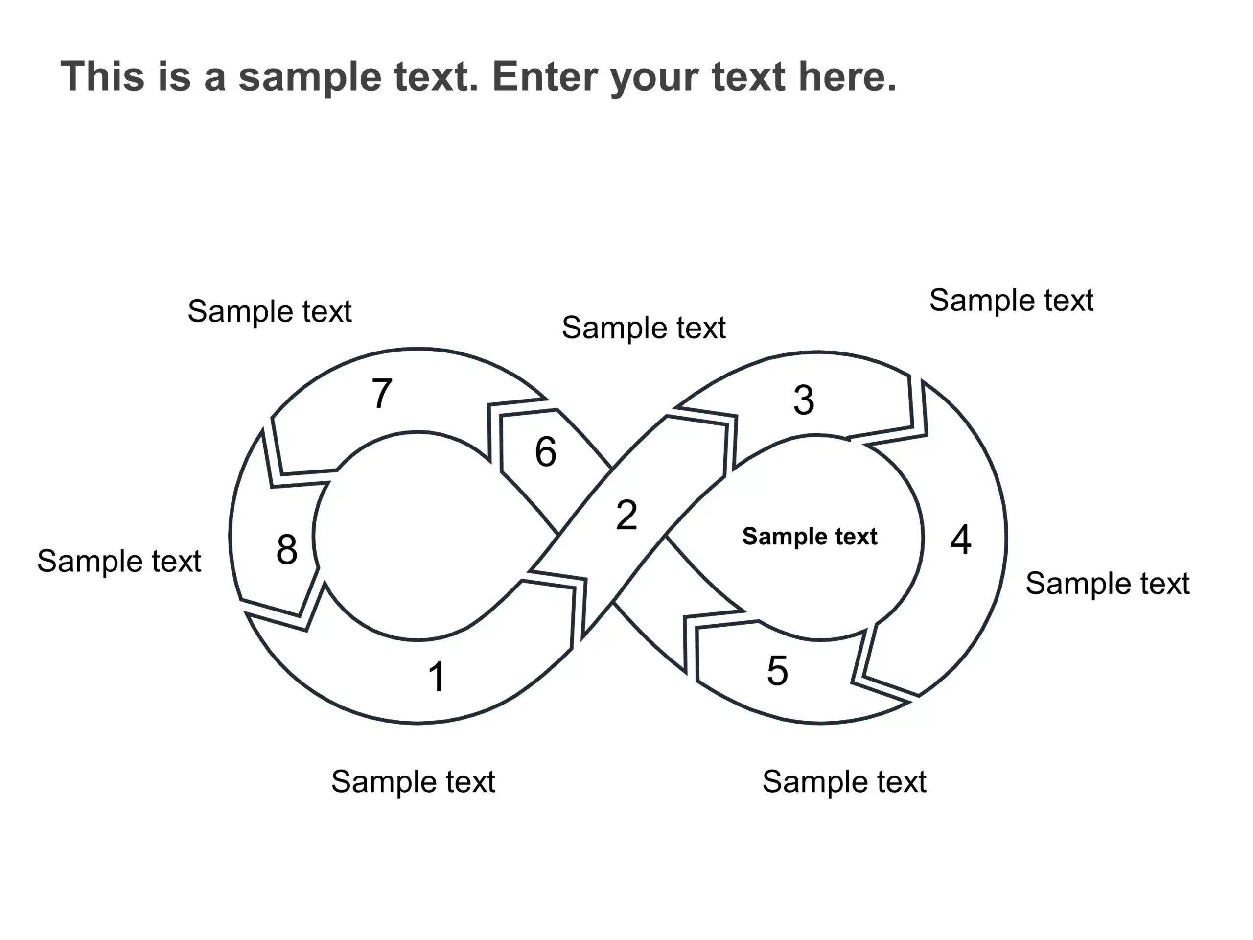 Infinity Process Flow PowerPoint Template & Google Slides Theme