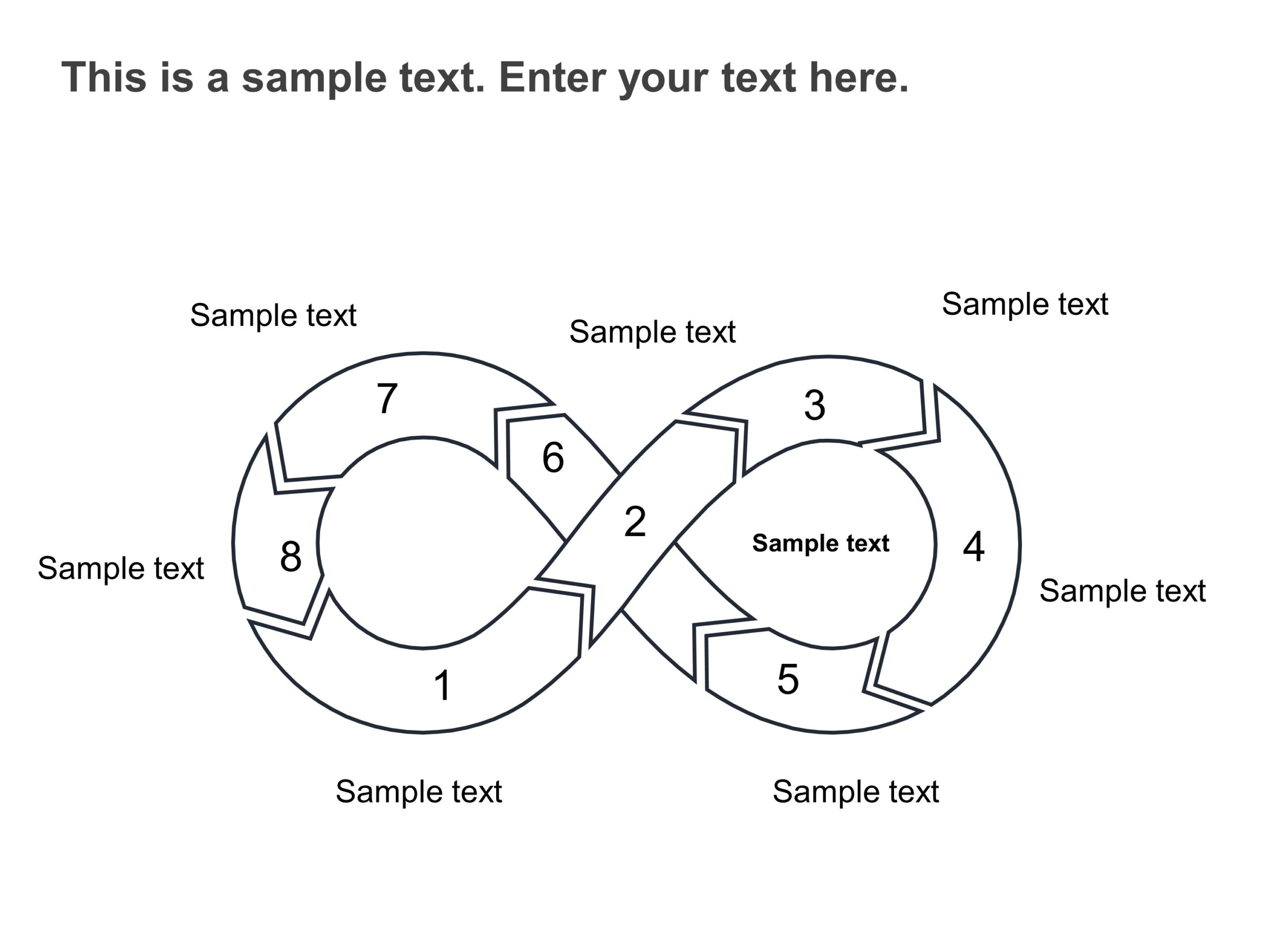 Infinite Flowchart Example Infinity Process Flow PowerPoint Template