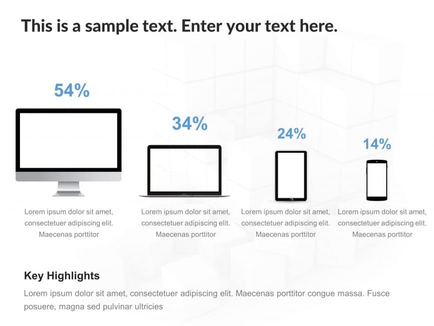 Social Media Device Penetration PowerPoint Template