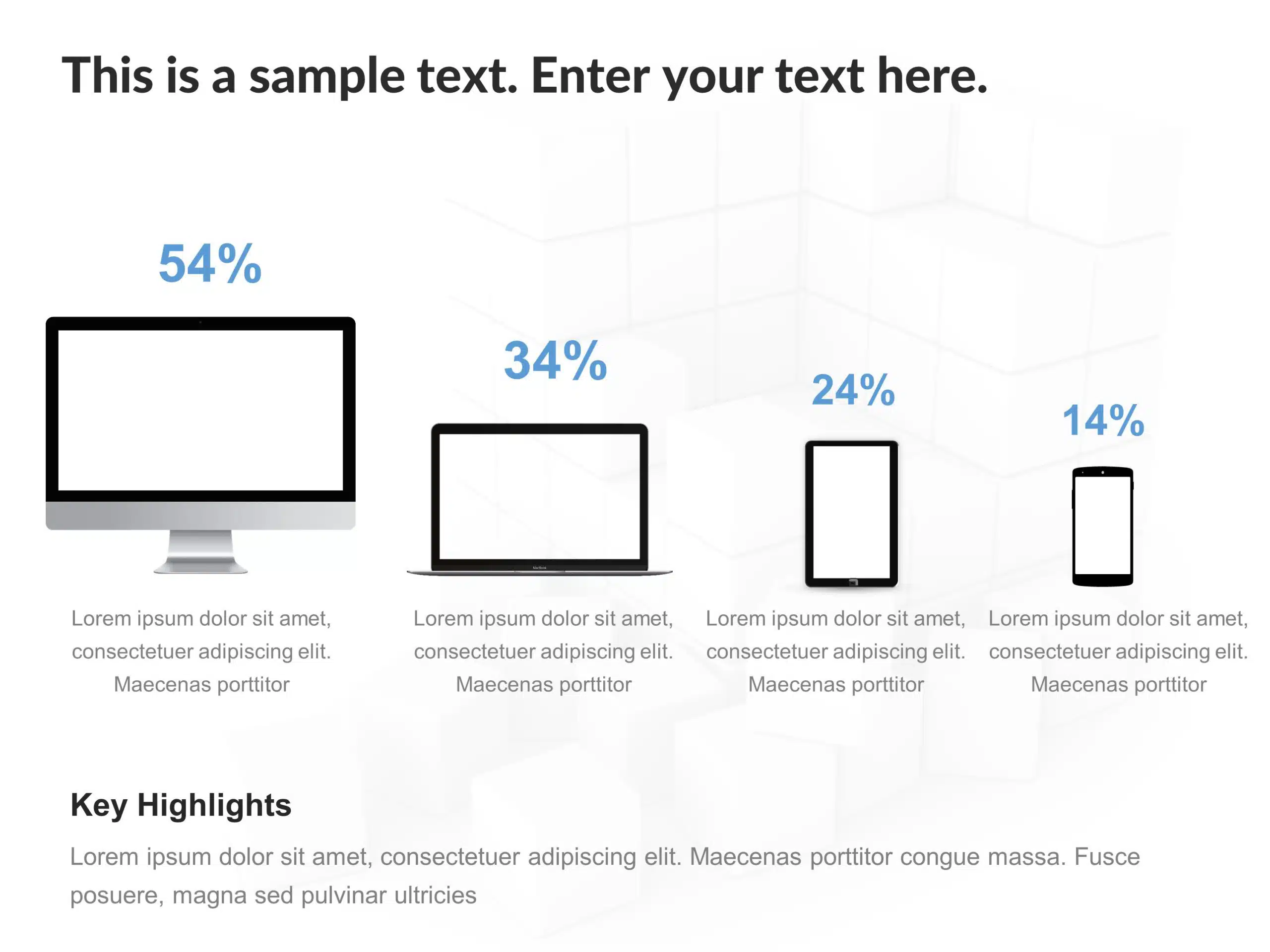 Social Media Device Penetration PowerPoint Template & Google Slides Theme