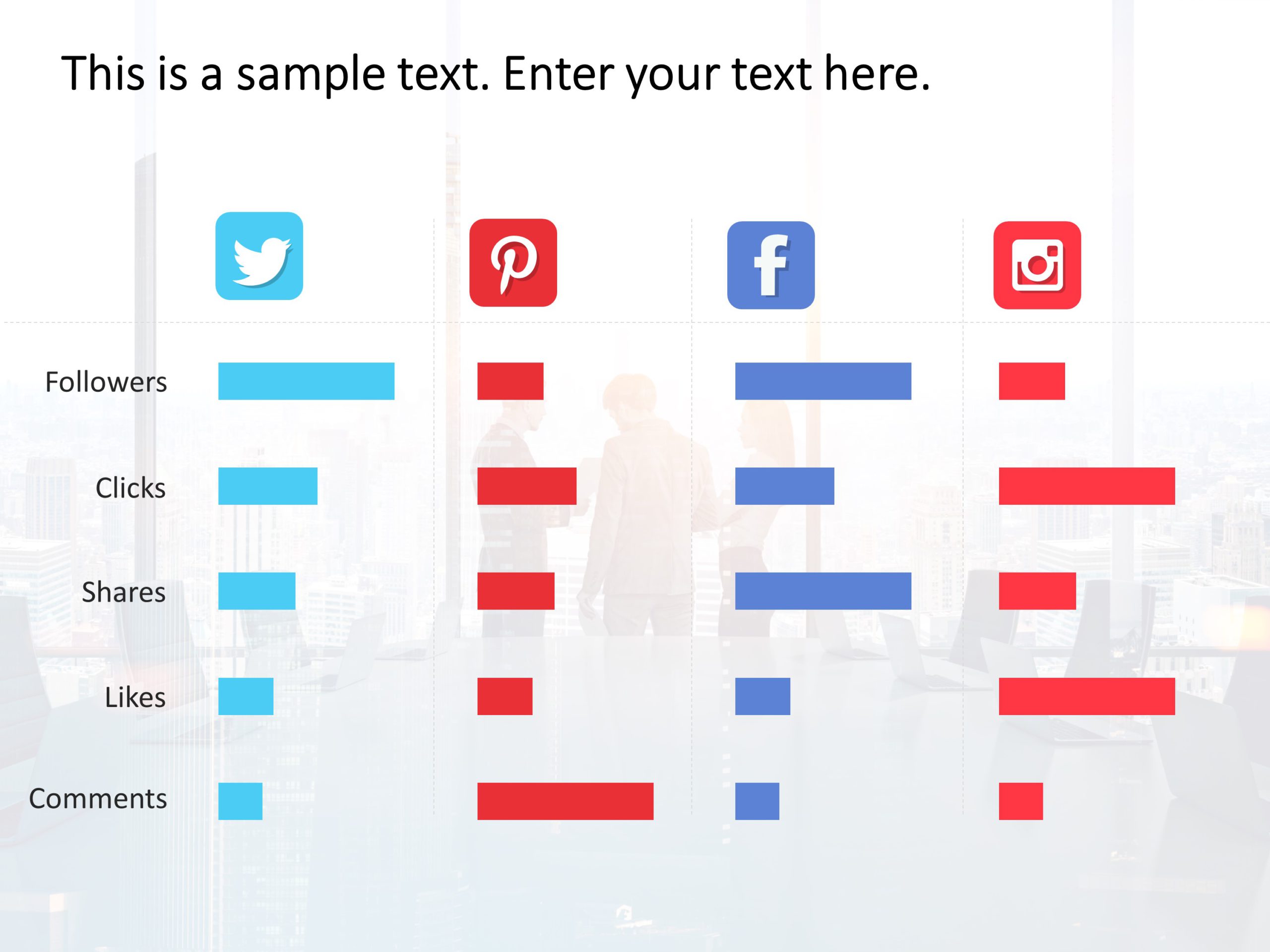 Social Media Comparison PowerPoint Template & Google Slides Theme