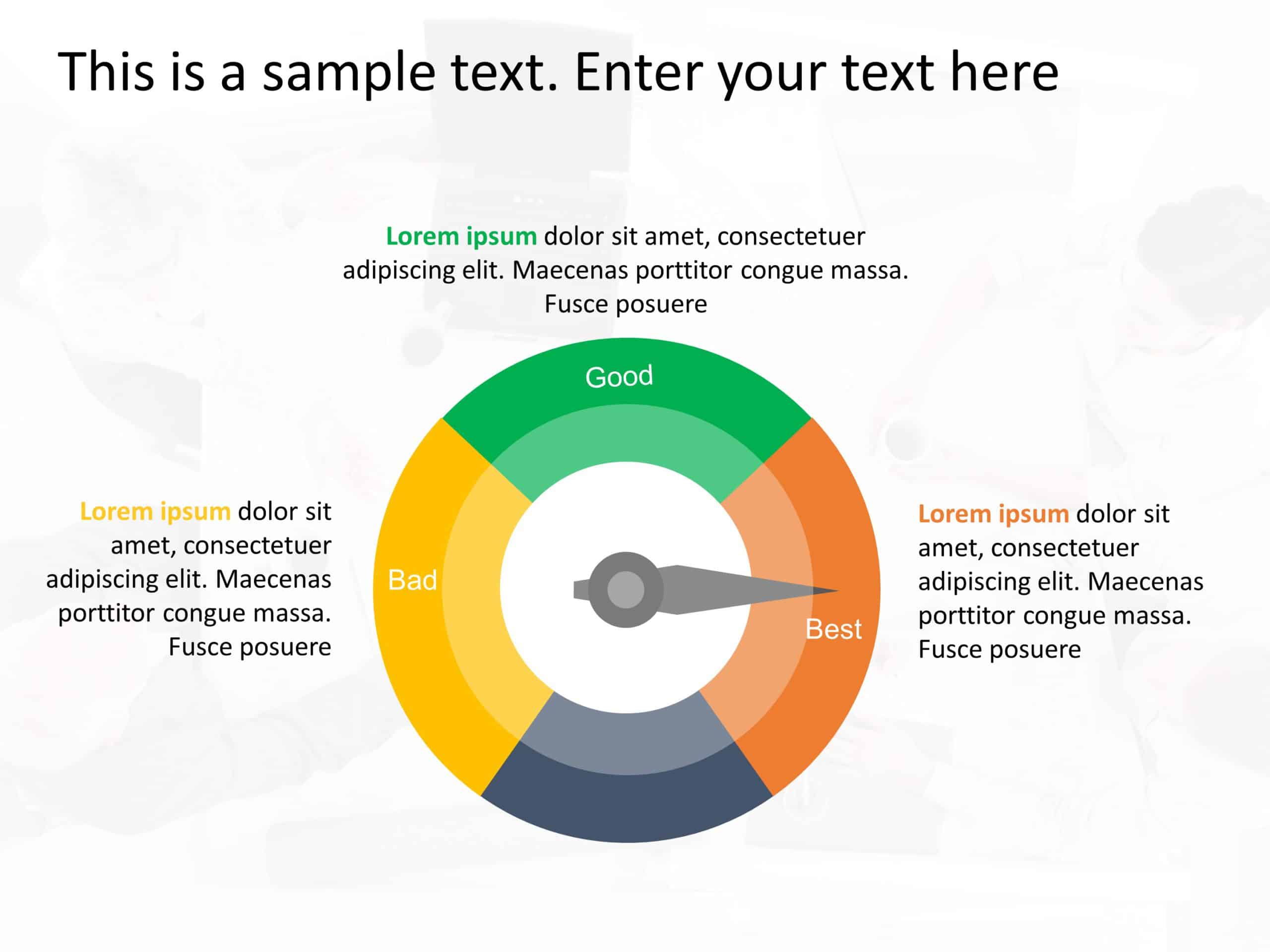 Speedometer Options PowerPoint Template & Google Slides Theme