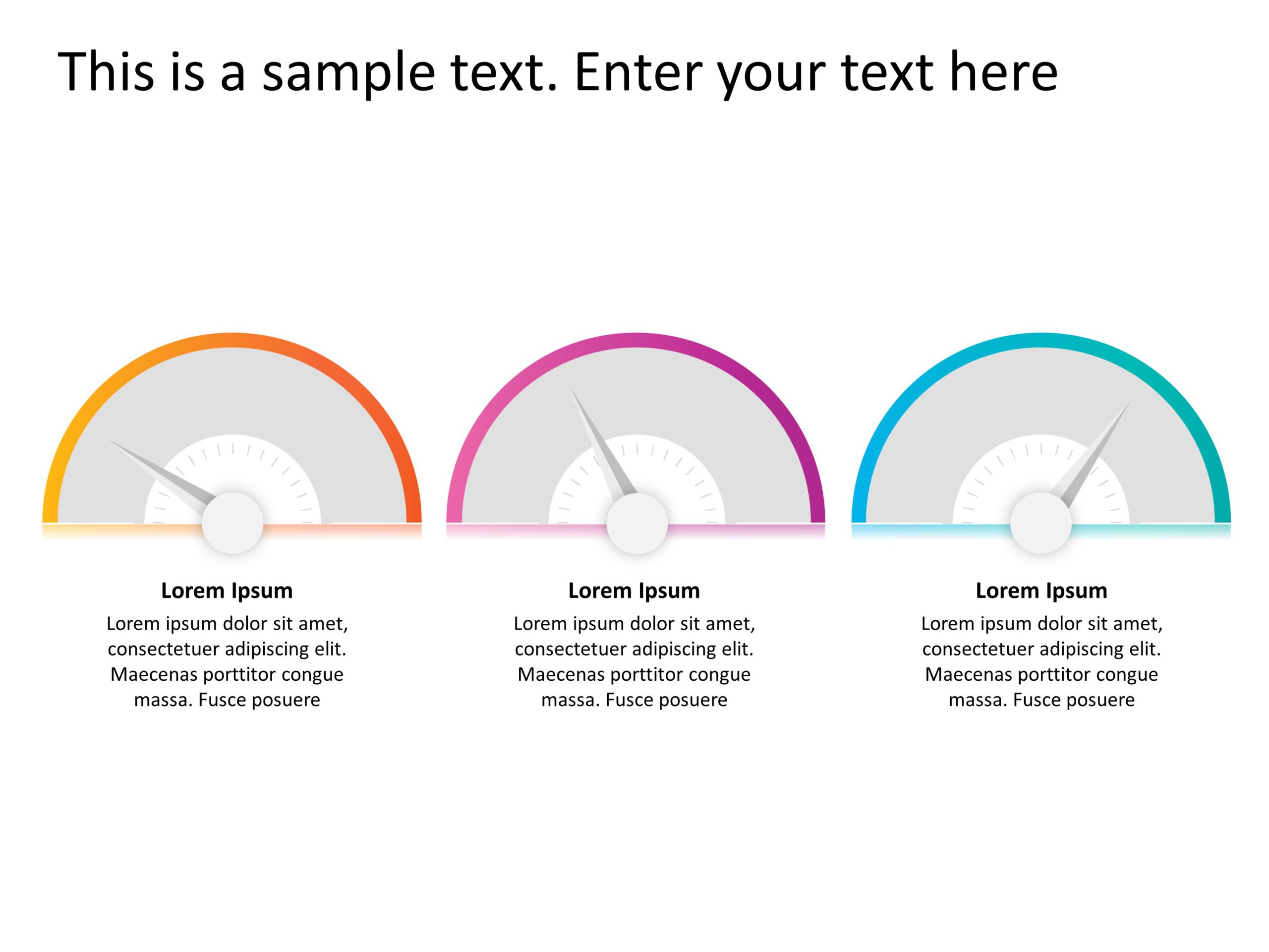 Speedometer Options 2 PowerPoint Template & Google Slides Theme