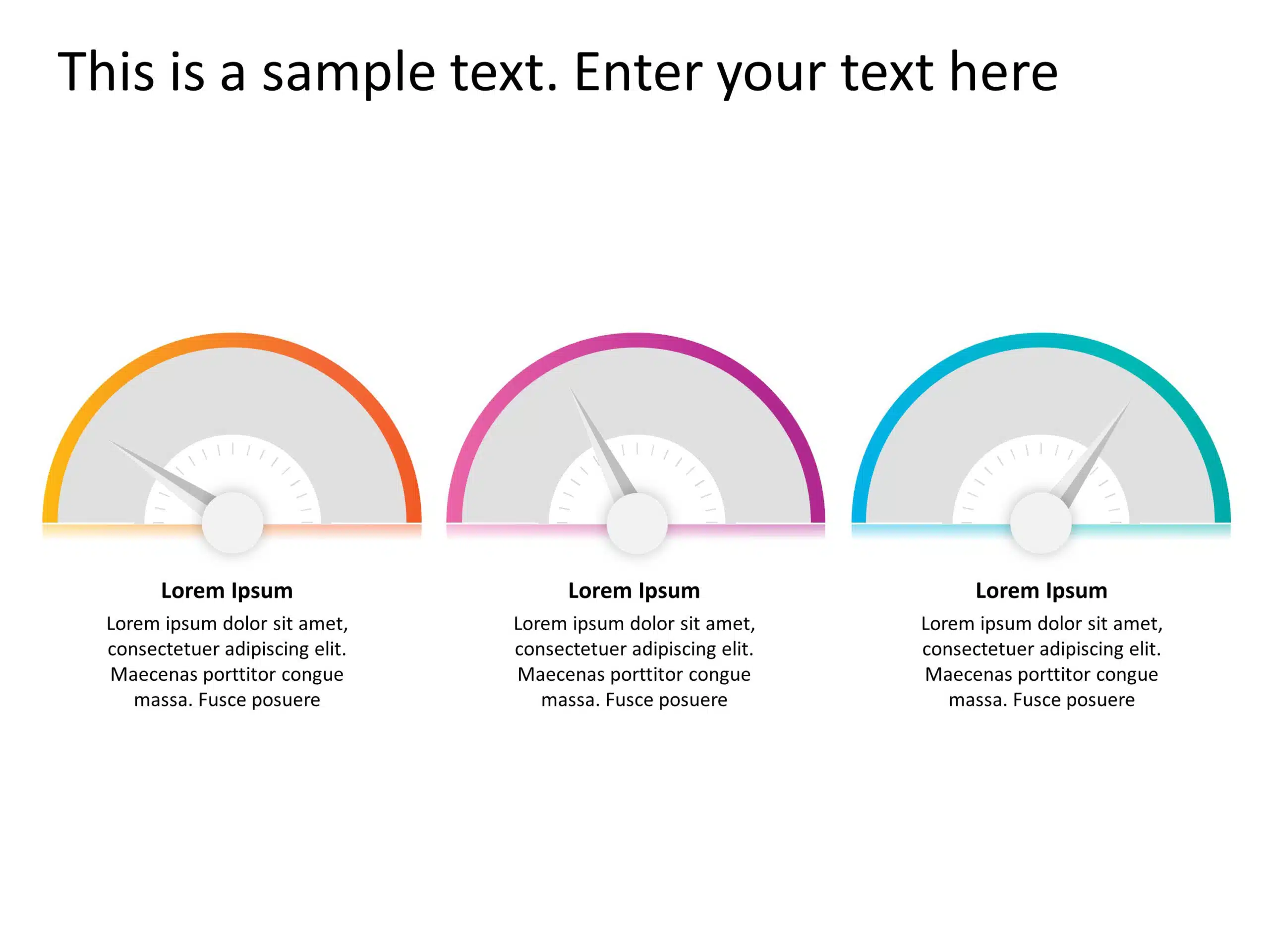 Speedometer Options 2 PowerPoint Template & Google Slides Theme