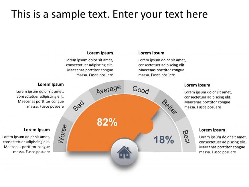 Speedometer Options 4 PowerPoint Template