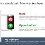 Traffic Light Risk and Opportunity PowerPoint Template & Google Slides Theme