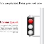 Traffic Light Business Status PowerPoint Template