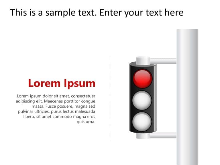 Traffic Light Business Status PowerPoint Template & Google Slides Theme