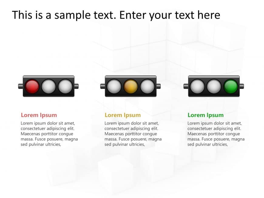 Traffic Light Status 1 PowerPoint Template