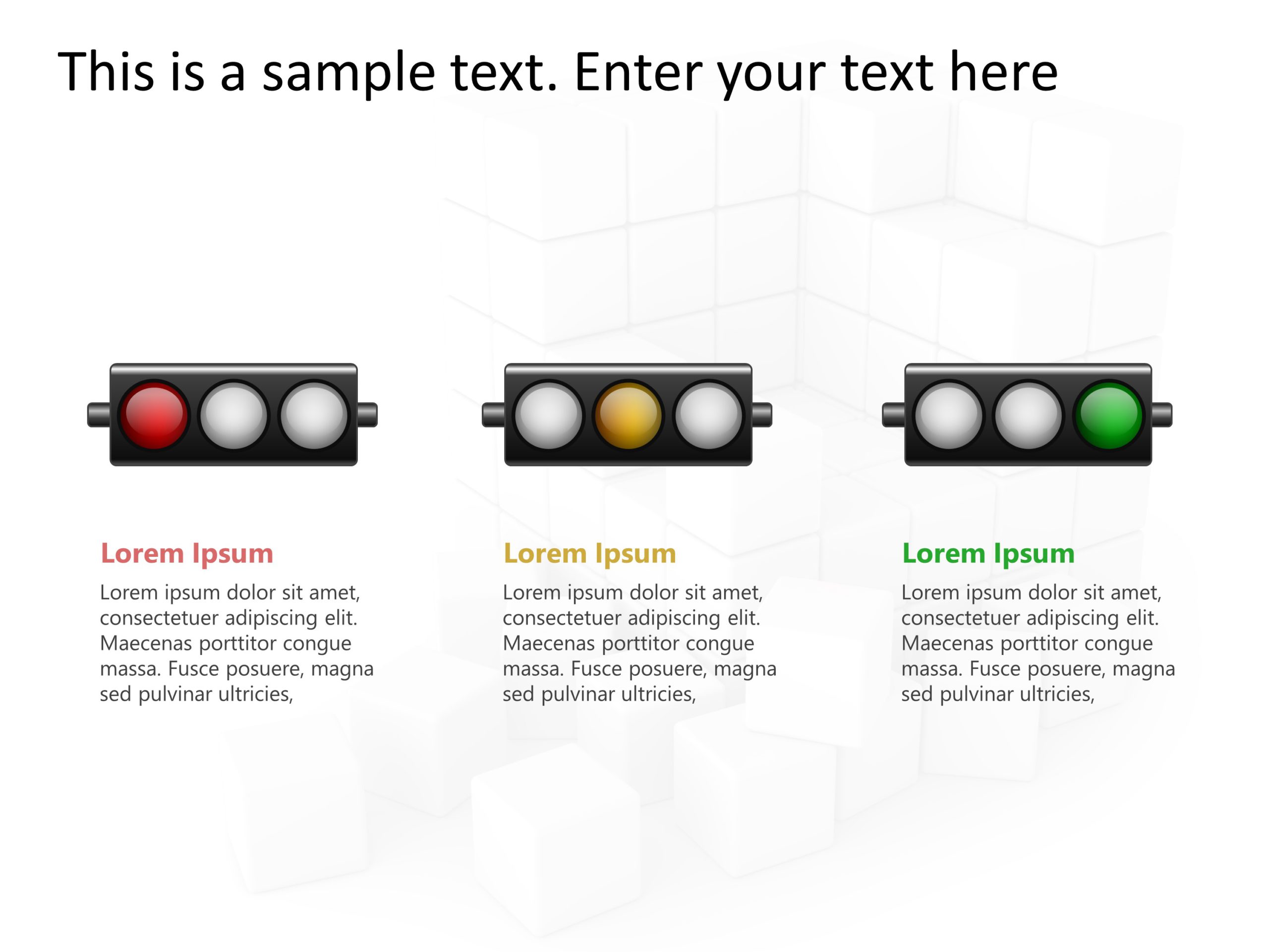 Traffic Light Status 1 PowerPoint Template & Google Slides Theme
