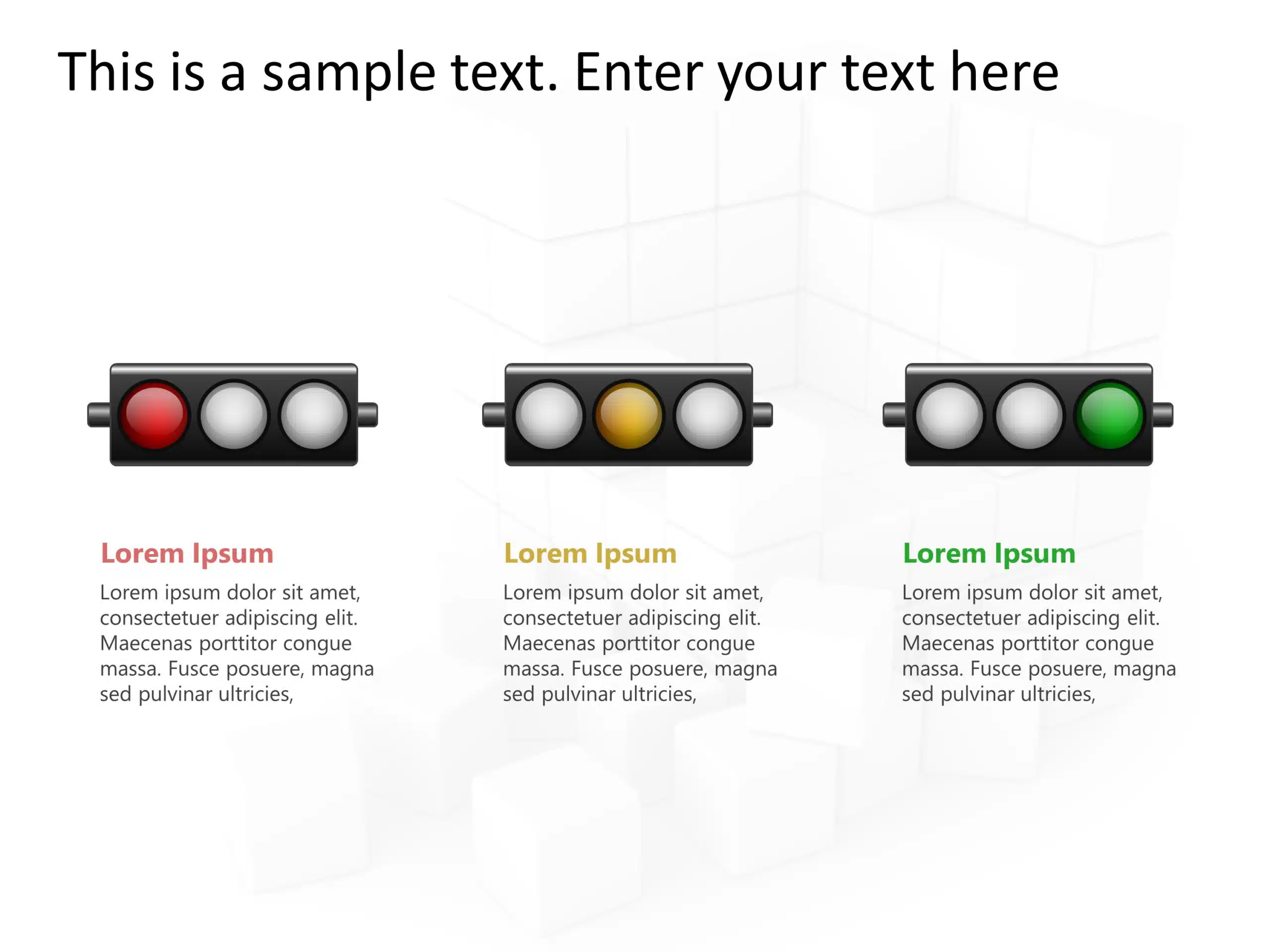 Traffic Light Status 1 PowerPoint Template & Google Slides Theme