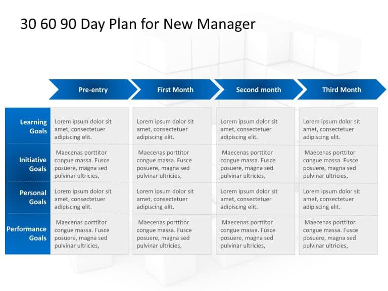 Free 30 60 90 Day Plan Template For New Managers