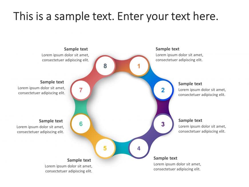 8 Steps Product Features PowerPoint Template
