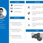 Employee Resume 6 PowerPoint Template & Google Slides Theme