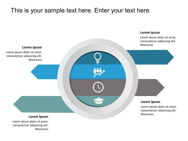 4 Steps Core Business Strategy PowerPoint Template & Google Slides Theme