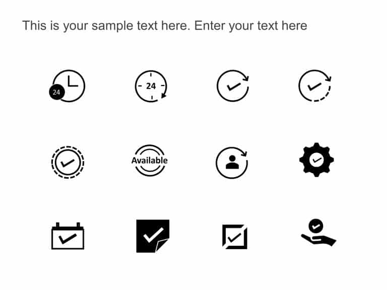 Availability Icons PowerPoint Template & Google Slides Theme