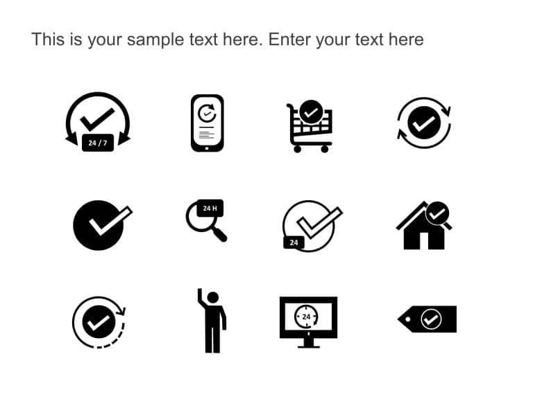 Availability Icons 2 PowerPoint Template