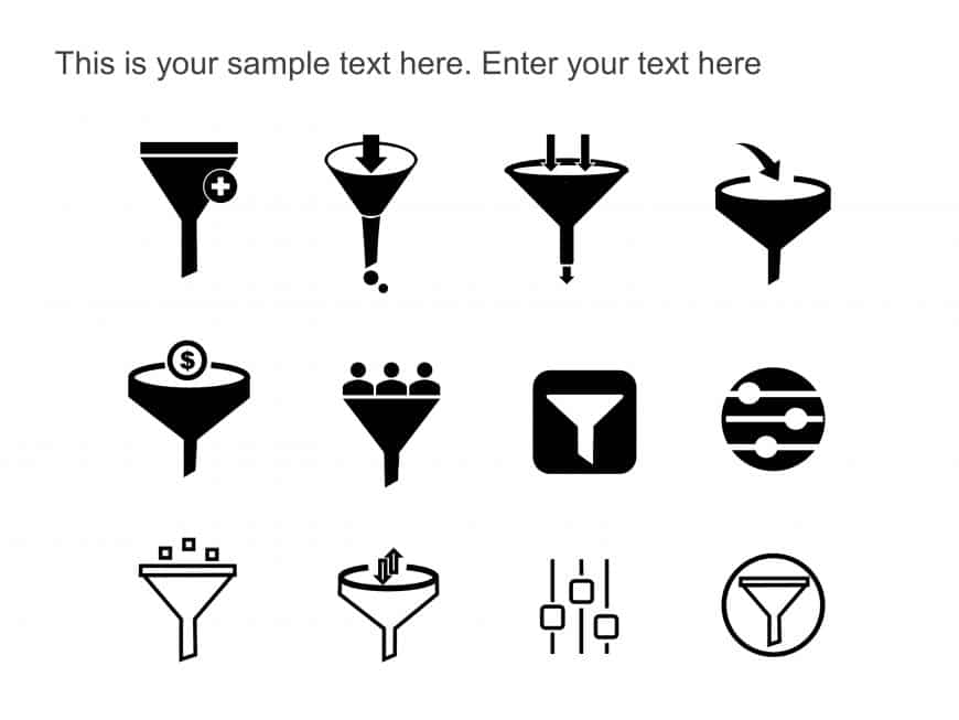 Filter Icons PowerPoint Template