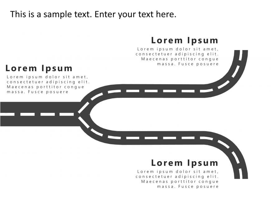 Fork Road 1 PowerPoint Template